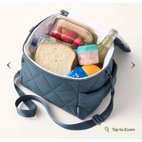 Vera Bradley Lunch Cooler, Spinach Green Quilted Featherweight NWT - Picture 3 of 5